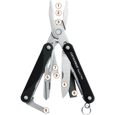 LEATHERMAN - MULTIFONCTIONS - SQUIRT® - PS4 - BLACK - 831232*