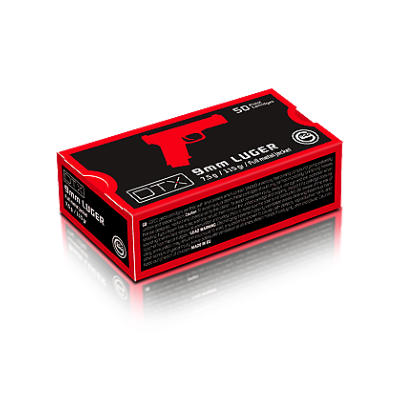 GECO - MUNITION - CAT B - 9MM - 115 GR - 7.5 G - FMJ DTX - 2417957 - X1000