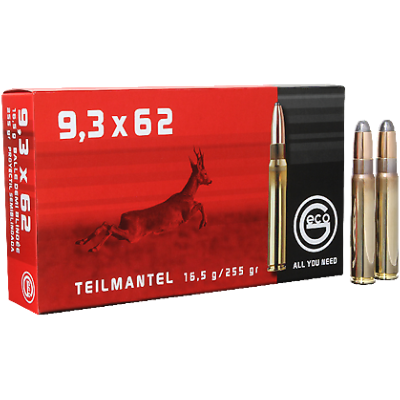 GECO - MUNITION - CAT C - 9.3X62 - 255 GR - SP - SOFPOINT - 2311842 - X20