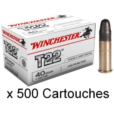 WINCHESTER - MUNITION - CAT C - TARGET T22 - 22LR - CWT22LRE - X500