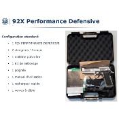 BERETTA - PISTOLET - CAT B - 92X PERFORMANCE DEFENSIVE - 9MM - PARA - 34202247