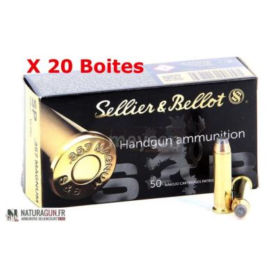 SELLIER & BELLOT - MUNITION - CAT B - 357 MAG. - 158 GR - SP - 763626 - X1000