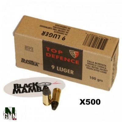 FIOCCHI - MUNITION - CAT B - 9MM- BL. MAMBA - 100GR - FMJTC - FI70941200 - X500