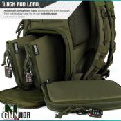 SAVIOR - HOUSSE - SAC A DOS - 3 ARMES DE POING - OD GREEN - BP-3IN1-COMPACT-OG*