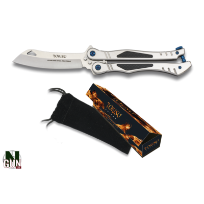 TOKISU - COUTEAU PAPILLON - FORGING A LEGEND - G10 - LAME 10 CM - CARBON - 02173