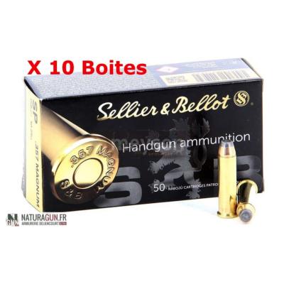 SELLIER & BELLOT - MUNITION - CAT B - 357 MAG. - 158 GR - SP - 763626 - X500