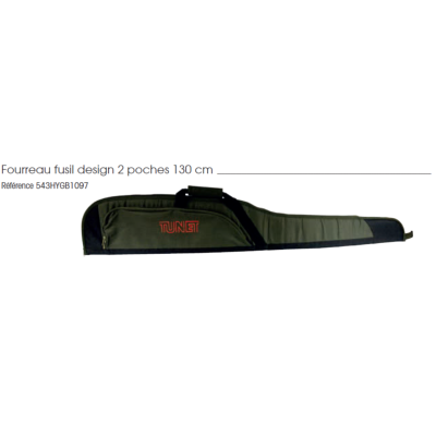 TUNET - FOURREAU - FUSIL DESIGN - 2 POCHES 130CM - 543HYGB097